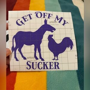 Get Off My Butt Decal 🫏